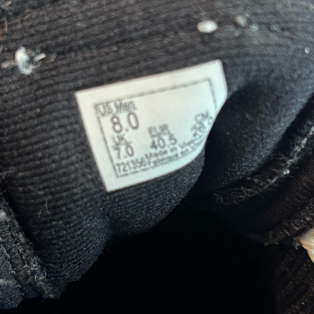 VANS "Off The Wall" Mens Hi Top Sneakers, Black/White, Size 8 - Picture 9 of 9